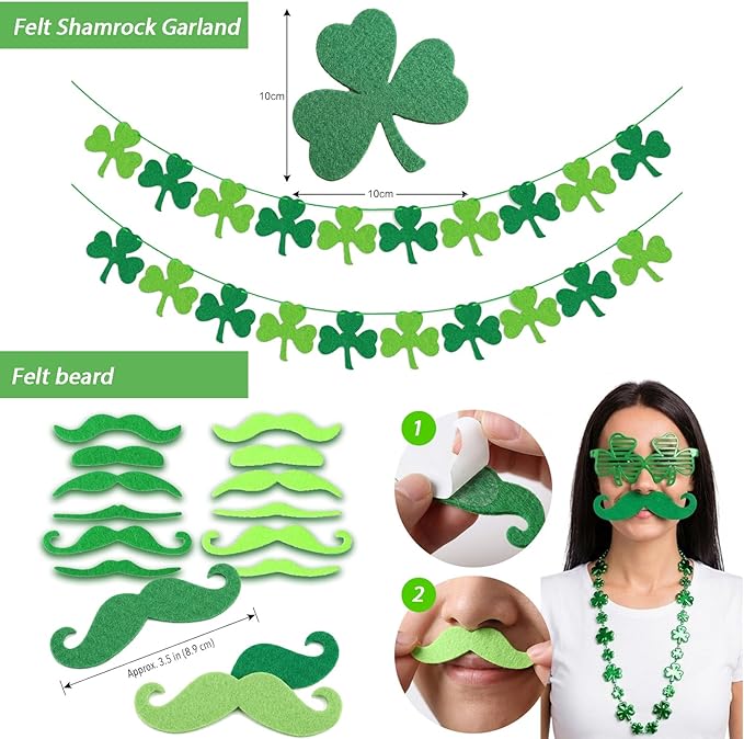 94 Piece St Patricks Day Accessories St Patricks Day Party Favors