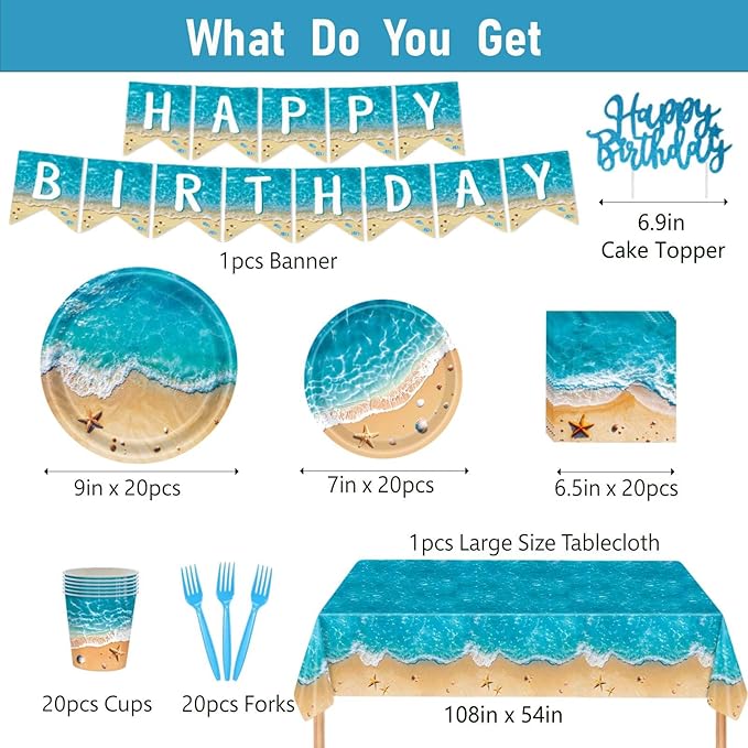 Beach Party Decorations Ocean Themed Party Decorations Include