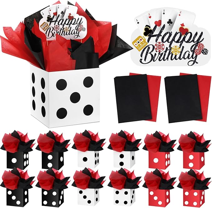 9 Set Casino Theme Birthday Party Decorations for Table Centerpiece