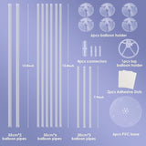 Voircoloria 6 Sets Balloon Stand Kits, Balloon Sticks with Base for Ta