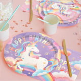 Unicorn Party Supplies Set for 16 Unicorn Birthday Decorations with