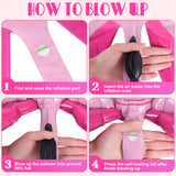 6 Pcs Pink Bow Balloons for Girls, 35 Inch Bow Foil Balloons,Bows