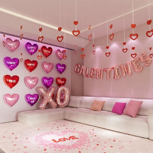Happy Galentines Day Decorations for Party Supplies Heart Galentines
