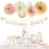 Champagne Gold Fall Boho Baby Shower Party Decorations 21pcs Girls