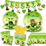 St Patricks Day Plates and Napkins 142Pcs St Patrick's Day Party
