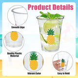 50 PCS Hawaiian Luau Cups 12 oz Plastic Tropical Cups Hawaii Party