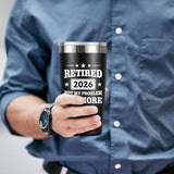 MASGALACC Retirement Gifts for Men & Women 2026 – 20oz Black Tumbler