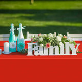 3Pcs Red Rectangle Tablecloths,Disposable Plastic