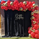 Red and Gold Balloon Arch Kit, Metallic Gold and Red Balloon Garland
