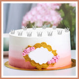 12 Pcs Crown Cake Topper Mini Baby Crown Tiny Queen Small Alloy
