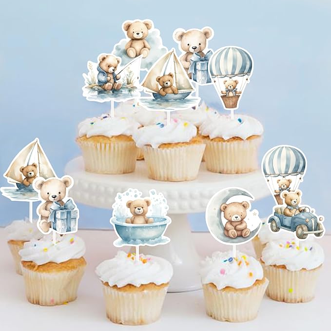 We Can Bearly Wait Baby Shower Decorations Teddy Bear Boho Balloons