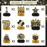 70th Birthday Decorations Men, Happy Vintage 70 Years Old Honeycomb
