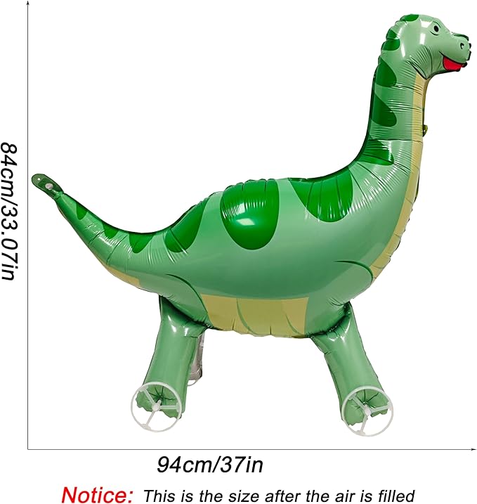 Self Standing Large Green Dinosaur Animal Balloon Walking With