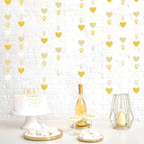 Engagement Bachelorette Party-Decorations White-Gold Garland - 52Ft