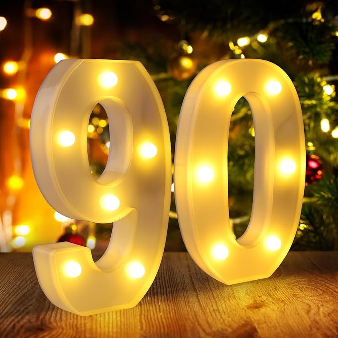 90th Birthday Decorations for Women Men Happy 90 Birthday
