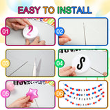 DIY Giant Friendship Bracelet Birthday Garland Kit with Letters Ball