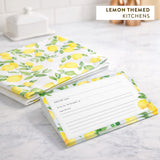 Dashleigh Lemon Recipe Cards 4x6 Double Sided, 50 Bright Citrus