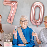 70th Birthday Gifts Decorations for Women Including 70th Cake