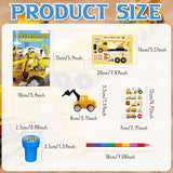 72 Pcs Construction Party Favors Truck Car Coloring Books with