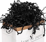Mefleet 2 LB Crinkle Cut Paper Shred Filler Black Crinkle Shredded