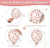 Dusty Blush Pink Balloons, 12 Inch Retro Pink Metallic and Rose Gold