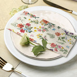 100 Flower Napkins Watercolor Floral Vintage Wild Flower Disposable