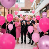 100Pcs Pink Balloons 12Inch Hot Pink Metallic Pink Balloon Light Pink
