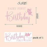 Fairy First Birthday Decal First Birthday Party Decorations Decal