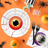 100 Pcs Spooky Halloween Eyeball Party Supplies Set Serves 25 Scary