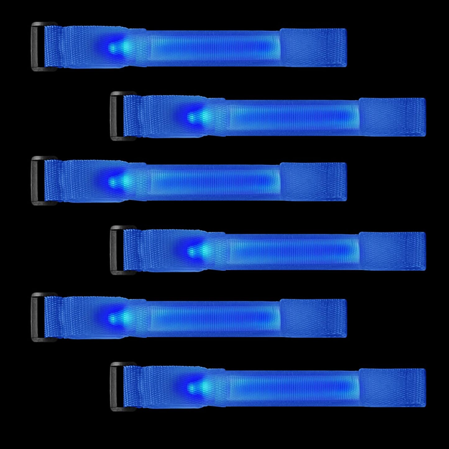 M.best 8pcs LED Light Up Bracelets Glow Flashing Wristbands Glow in