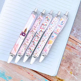 8PC Unicorn Pens Cute Cool Fun Rainbow Glitter Sparkle Animal Pen