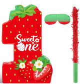 Strawberry 1st Birthday Piñata Strawberry Piñata Summer Berry Piñata