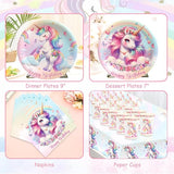 191 Pc Unicorn Birthday Decorations for Girls Complete Unicorn Party