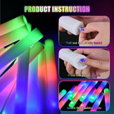 Blu7ive 30pcs Foam Light up Sticks Bulk, Glow in the Dark Party