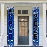 Graduation Decorations 2026 Blue Set, Congrats Grad Decor Set with