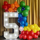 YMSZ Red Blue Green Yellow Balloons, 67pcs 12 Inch Colorful Latex