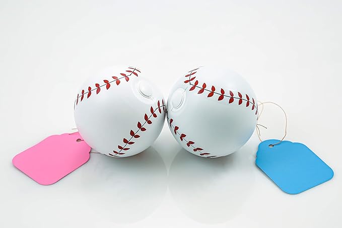 Gender Reveal Baseball Set Pink & Blue Powder Kit for Complete