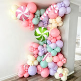 Christmas Balloon Garland Arch Kit Pastel Pink Purple Green Balloons