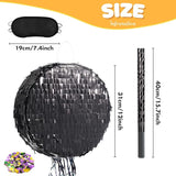 Black Round Piñata for DIY Halloween Black Moon Piñata for Kids DIY