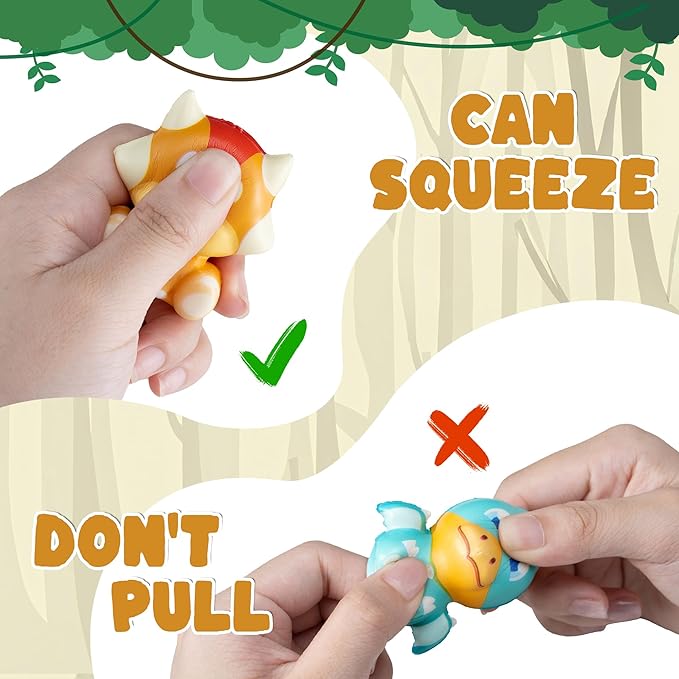 Party Favors for Kids 24PCS Dinosaur Squishy Toys Goodie Bag