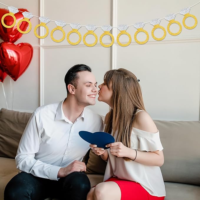 Diamond Ring Banner Engagement Banner Bachelorette Party Banner