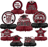 9PCS Graduation Party Decorations Class of 2026 Congrats Grad Table #6