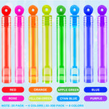 Bulk Neon Mini Bubbles Party Favors for Kids 100 Pack, Small Non Candy