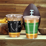 60 Pcs Football Party Cups in Bulk 16 Oz Disposable Plastic Football