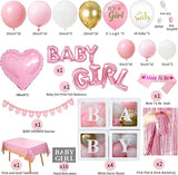 Baby Shower Decoration For Girl Pink Gold Balloons And It's A Girl