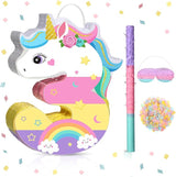 Unicorn Piñata Girl 3rd Birthday Decoration Number 3 Piñata Unicorn