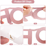 SUNBEAUTY 127 Pcs Rosegold Glittery DIY Make Your Own Banner