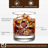 70th Birthday Gifts for Men Whiskey Glass Set 70th Birthday