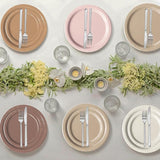 60 PCS Brown Paper Plates Boho Baby Shower Decorations Gradient