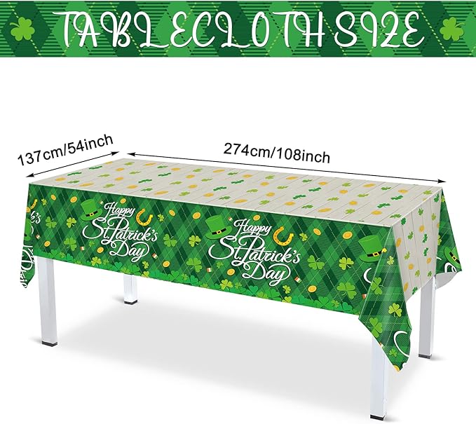 172 Pcs St Patricks Day Party Decoration Set Serves 24 Include Happy